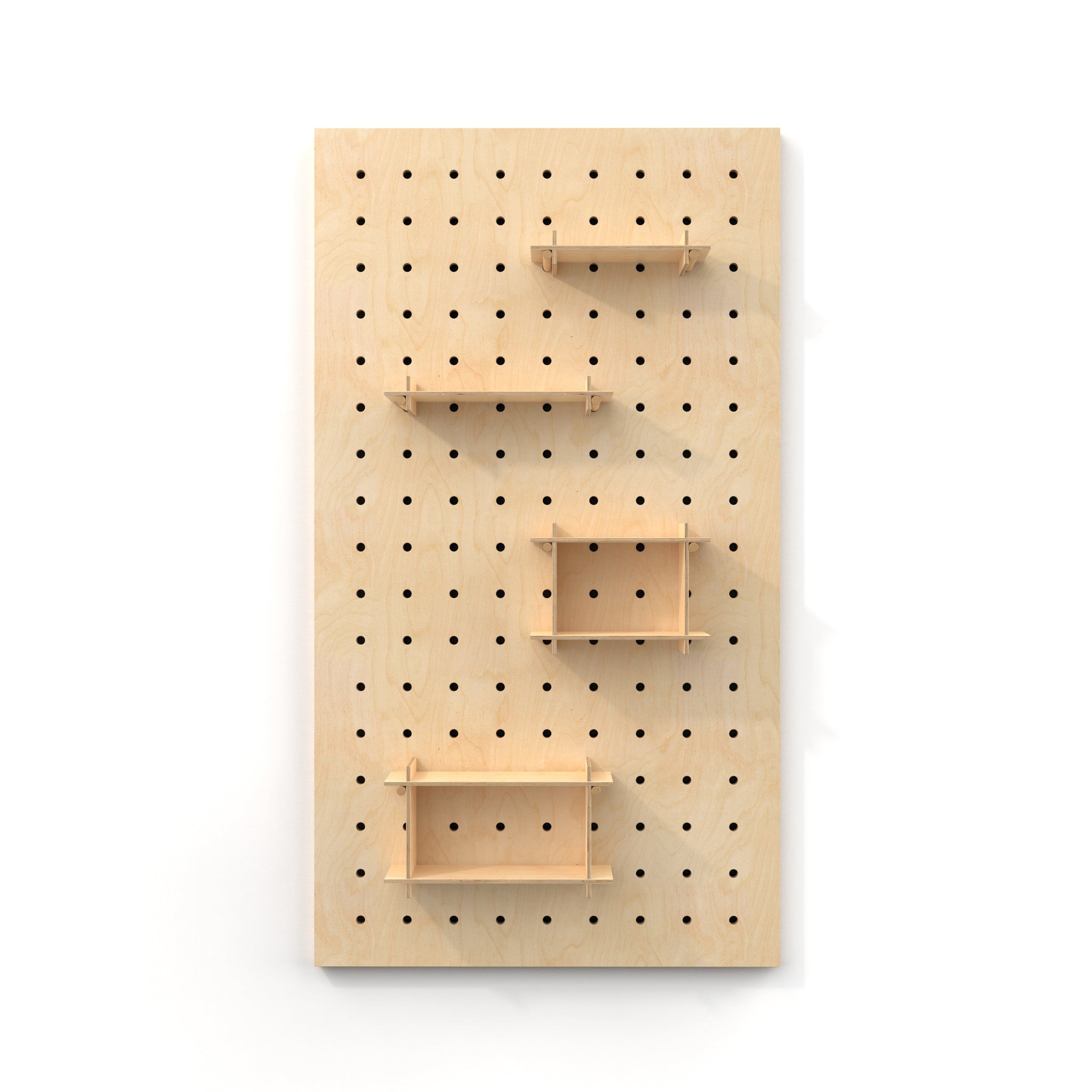 PLANK Tall Standalone Pegboard with accessories
