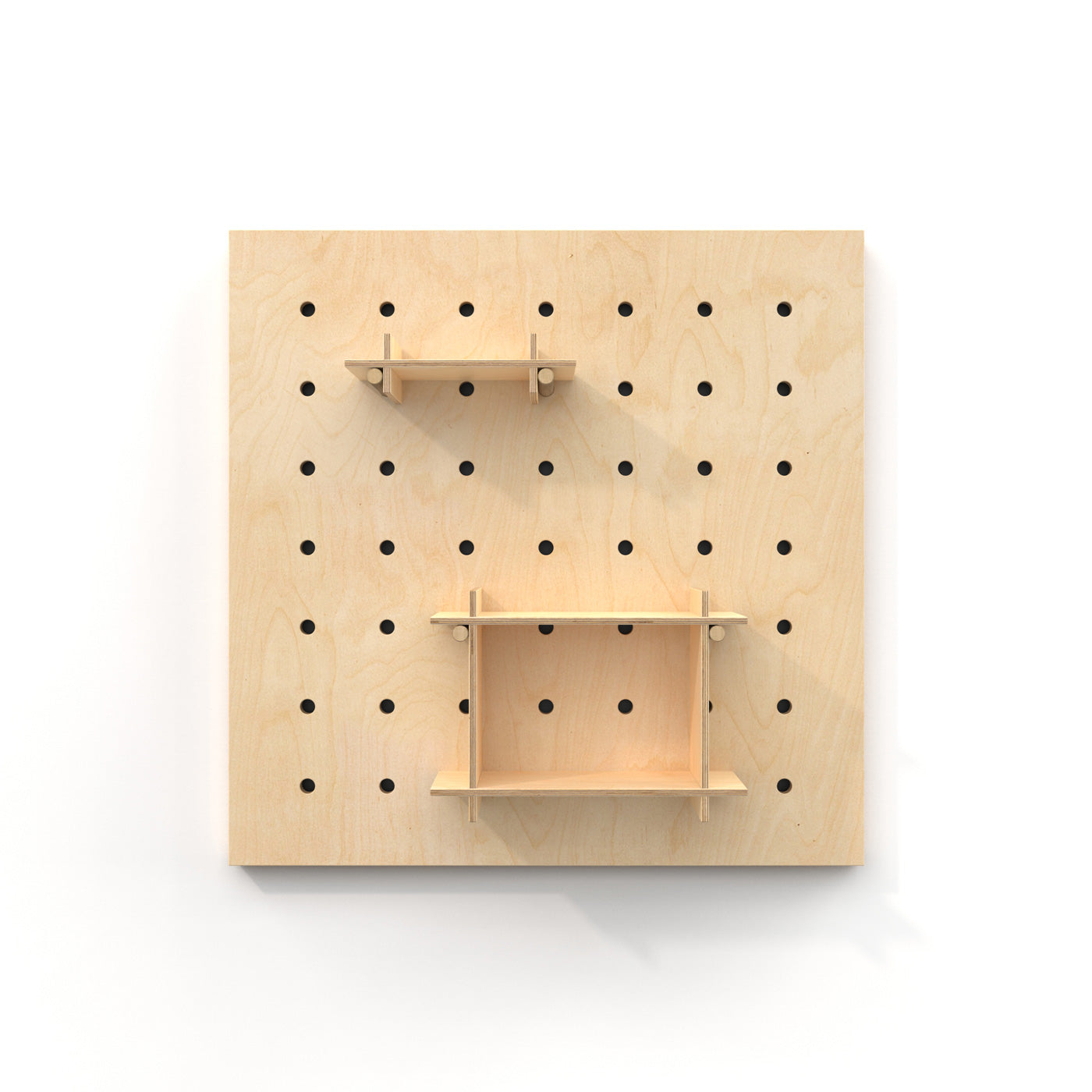 PLANK Square Standalone Pegboard with accessories