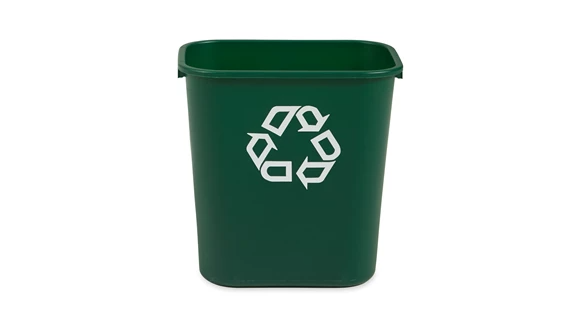 Rubbermaid 28qt Rectangular Recycling Wastebasket